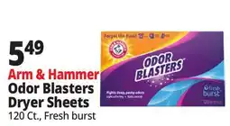 Ocean State Job Lot Arm & Hammer Odor Blasters Dryer Sheets offer