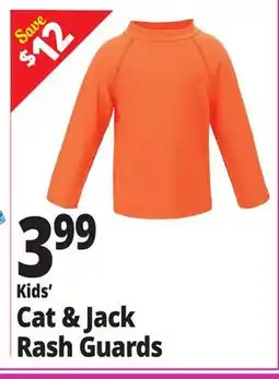 Ocean State Job Lot Kids' Cat & Jack Rash Guards offer