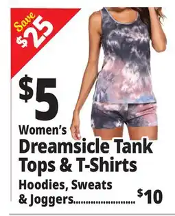 Ocean State Job Lot Women's Dreamsicle Tank Tops & T-Shirts offer