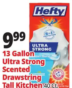 Ocean State Job Lot 13 Gallon Ultra Strong Scented Drawstring Tall Kitchen offer
