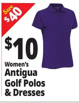 Ocean State Job Lot Women's Antigua Golf Polos & Dresses offer