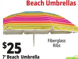 Ocean State Job Lot 7' Beach Umbrella offer