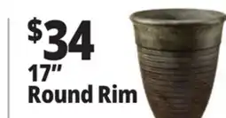 Ocean State Job Lot 17 Round Rim Resin & stone Planter offer