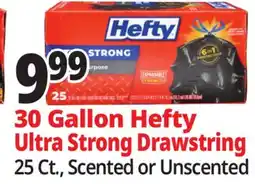 Ocean State Job Lot 30 Gallon Ultra Strong Drawstring Trash Bags offer