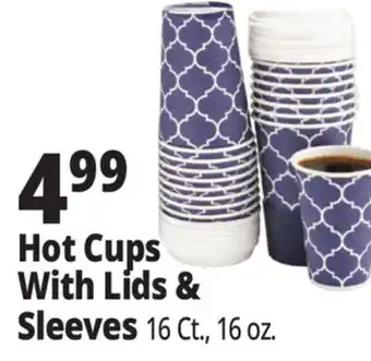 Ocean State Job Lot Hot Cups With Lids & Sleeves offer