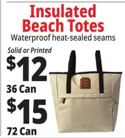 Ocean State Job Lot Insulated Beach Totes offer