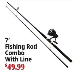 Ocean State Job Lot 7' Fishing Rod Combo With Line offer