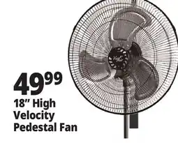 Ocean State Job Lot 18 High Velocity Pedestal Fan offer