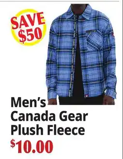 Ocean State Job Lot Men's Canada Gear Plush Fleece offer