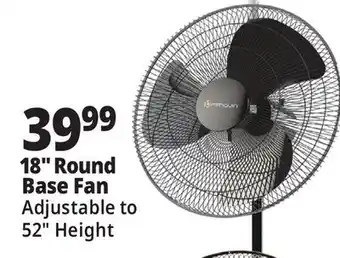 Ocean State Job Lot 18 Round Base Fan offer