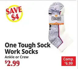 Ocean State Job Lot One Tough Sock Work Socks offer