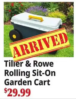Ocean State Job Lot Rolling Sit-On Garden Cart offer