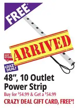 Ocean State Job Lot 48, 10 Outlet Power Strip offer
