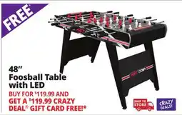 Ocean State Job Lot 48 Foosball Table with LED offer
