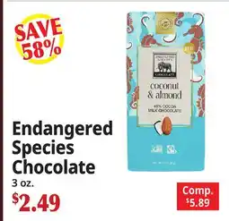 Ocean State Job Lot Endangered Species Chocolate offer