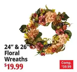 Ocean State Job Lot 24 & 26 Floral Wreaths offer