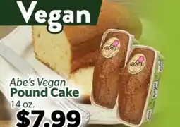 Living Fresh Market Abe's Vegan Pound Cake offer