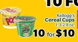 Living Fresh Market Kellogg's Cereal Cups offer