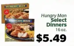 Living Fresh Market Hungry Man Select Dinners offer