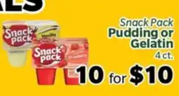 Living Fresh Market Snack Pack Pudding or Gelatin offer