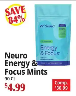 Ocean State Job Lot Neuro Energy & Focus Mints offer