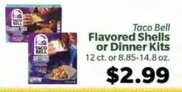 Living Fresh Market Taco Bell Flavored Shells or Dinner Kits offer