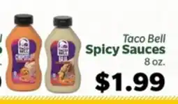 Living Fresh Market Taco Bell Spicy Sauces offer