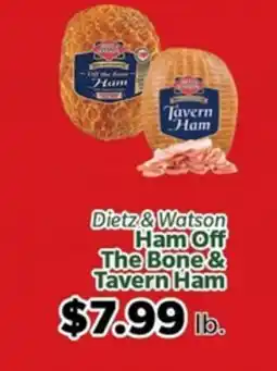 Living Fresh Market Dietz & Watson Ham Off The Bone & Tavern Ham offer