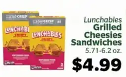 Living Fresh Market Lunchables Grilled Cheesies Sandwiches offer