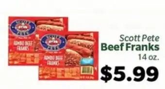 Living Fresh Market Scott Pete Beef Franks offer