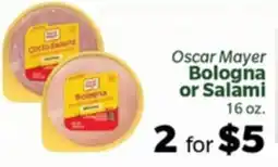 Living Fresh Market Oscar Mayer Bologna or Salami offer
