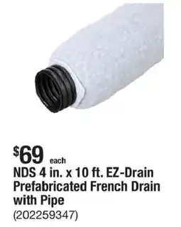 The Home Depot NDS EZ-Drain Prefabricated French Drain with Pipe offer