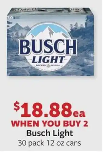 Fareway Busch Light offer