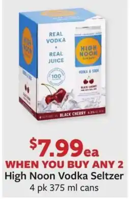 Fareway High Noon Vodka Seltzer offer