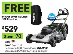 Lowe's 56VG 21-in Self-Propelled Lawn Mower offer