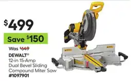 Lowe's 12-in 15-Amp Dual Bevel Sliding Compound Miter Saw offer