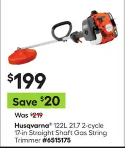 Lowe's 122L 21.7 2-cycle 17-in Straight Shaft Gas String Trimmer offer