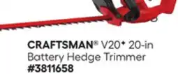 Lowe's V20F 20-in Battery Hedge Trimmer offer