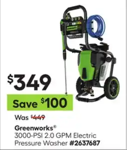 Lowe's 3000-PSI 2.0 GPM Electric Pressure Washer offer
