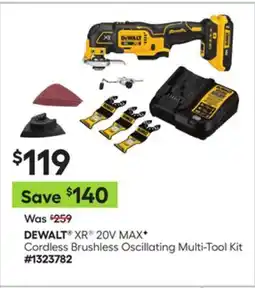 Lowe's XR 20V MAXF Cordless Brushless Oscillating Multi-Tool Kit offer