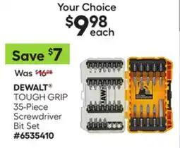 Lowe's TOUGH GRIP 35-Piece Screwdriver Bit Set offer