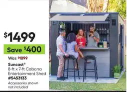 Lowe's 8-ft x 7-ft Cabana Entertainment Shed offer