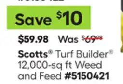 Lowe's Turf Builder 12,000-sq ft Weed and Feed offer