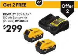 Lowe's 20V MAXF 5.0-Ah Battery Kit offer