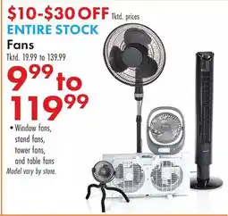 Boscov's ENTIRE STOCK Fans offer