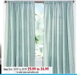 Boscov's Inez Curtain Panels offer