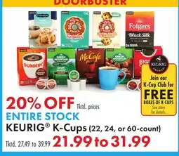 Boscov's KEURIG K-Cups offer
