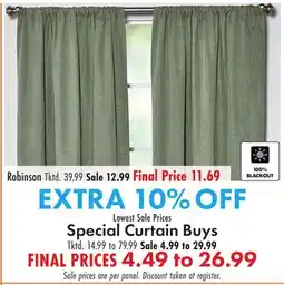 Boscov's Special Curtain Buys offer