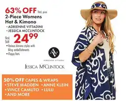 Boscov's Jessica McClintock 2-Piece Womens Hat & Kimono offer
