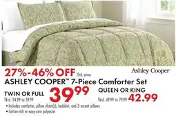 Boscov's ASHLEY COOPER 7-Piece Comforter Set offer